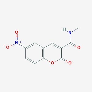 molecular formula C11H8N2O5 B5692584 N-methyl-6-nitro-2-oxo-2H-chromene-3-carboxamide 