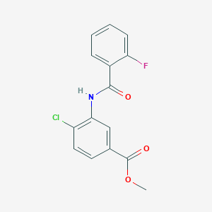 methyl 4-chloro-3-[(2-fluorobenzoyl)amino]benzoate