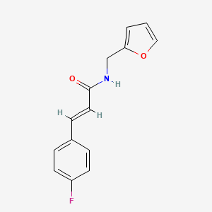 molecular formula C14H12FNO2 B5692608 3-(4-fluorophenyl)-N-(2-furylmethyl)acrylamide 