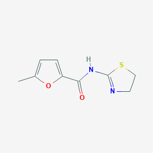 molecular formula C9H10N2O2S B5692628 N-(4,5-dihydro-1,3-thiazol-2-yl)-5-methyl-2-furamide 