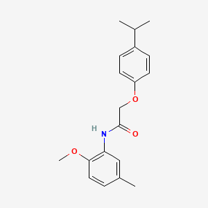 molecular formula C19H23NO3 B5692638 2-(4-isopropylphenoxy)-N-(2-methoxy-5-methylphenyl)acetamide 