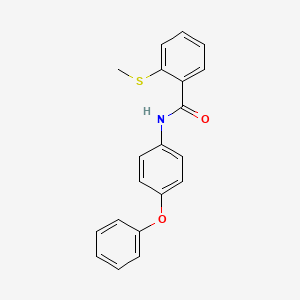 molecular formula C20H17NO2S B5692663 2-(methylthio)-N-(4-phenoxyphenyl)benzamide 