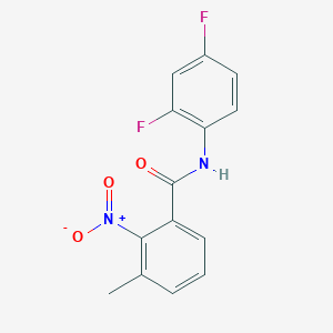 N-(2,4-difluorophenyl)-3-methyl-2-nitrobenzamide