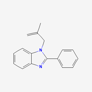 molecular formula C17H16N2 B5692703 1-(2-methyl-2-propen-1-yl)-2-phenyl-1H-benzimidazole 