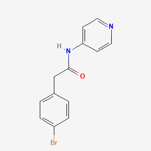 molecular formula C13H11BrN2O B5692717 2-(4-bromophenyl)-N-4-pyridinylacetamide 