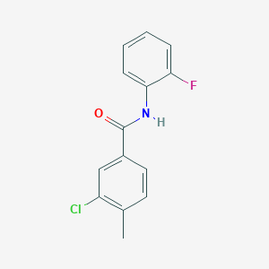 molecular formula C14H11ClFNO B5692729 3-chloro-N-(2-fluorophenyl)-4-methylbenzamide 