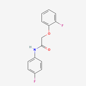molecular formula C14H11F2NO2 B5692745 2-(2-fluorophenoxy)-N-(4-fluorophenyl)acetamide 