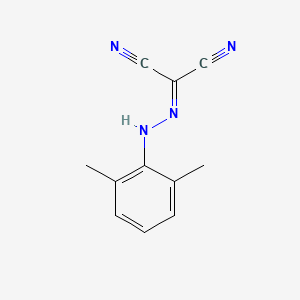 molecular formula C11H10N4 B5692753 [(2,6-dimethylphenyl)hydrazono]malononitrile CAS No. 104901-18-0