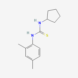 molecular formula C14H20N2S B5692794 N-cyclopentyl-N'-(2,4-dimethylphenyl)thiourea 