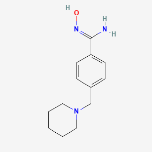 molecular formula C13H19N3O B5692832 N'-hydroxy-4-(piperidin-1-ylmethyl)benzenecarboximidamide CAS No. 890092-37-2