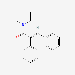 molecular formula C19H21NO B5692853 N,N-diethyl-2,3-diphenylacrylamide 