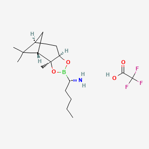 2,2,2-Trifluoroacetic acid;(1S)-1-[(1S,2S,6R,8S)-2,9,9-trimethyl-3,5-dioxa-4-boratricyclo[6.1.1.02,6]decan-4-yl]pentan-1-amine