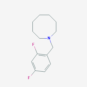 molecular formula C14H19F2N B5692861 1-(2,4-difluorobenzyl)azocane 