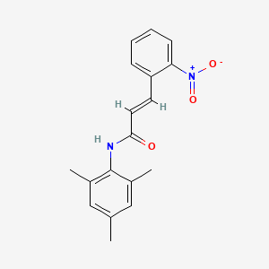 molecular formula C18H18N2O3 B5692875 N-mesityl-3-(2-nitrophenyl)acrylamide 