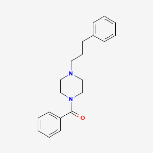 molecular formula C20H24N2O B5692903 1-benzoyl-4-(3-phenylpropyl)piperazine 
