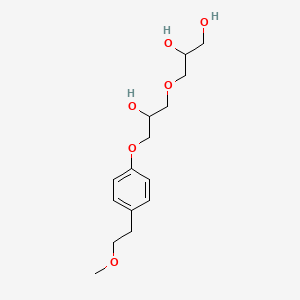 molecular formula C15H24O6 B569292 3-[2-Hydroxy-3-[4-(2-methoxyethyl)phenoxy]propoxy]propane-1,2-diol CAS No. 163685-41-4
