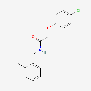 molecular formula C16H16ClNO2 B5692947 2-(4-chlorophenoxy)-N-(2-methylbenzyl)acetamide 