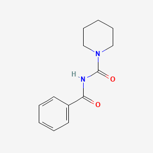 molecular formula C13H16N2O2 B5692983 N-benzoyl-1-piperidinecarboxamide 