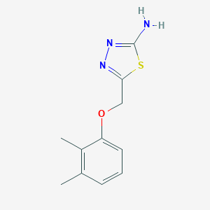 molecular formula C11H13N3OS B056930 5-[(2,3-二甲基苯氧基)甲基]-1,3,4-噻二唑-2-胺 CAS No. 123217-00-5