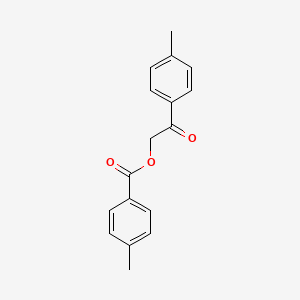 molecular formula C17H16O3 B5693012 2-(4-methylphenyl)-2-oxoethyl 4-methylbenzoate 