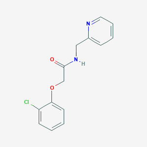 molecular formula C14H13ClN2O2 B5693013 2-(2-chlorophenoxy)-N-(2-pyridinylmethyl)acetamide 