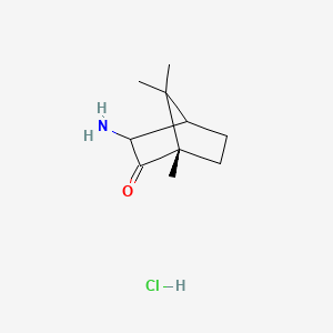 molecular formula C10H18ClNO B569302 (1R-endo)-3-Amino-1,7,7-trimethylbicyclo(2.2.1)heptan-2-one hydrochloride CAS No. 31638-54-7