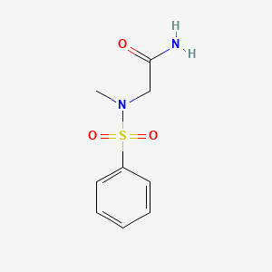 molecular formula C9H12N2O3S B5693039 N~2~-methyl-N~2~-(phenylsulfonyl)glycinamide 