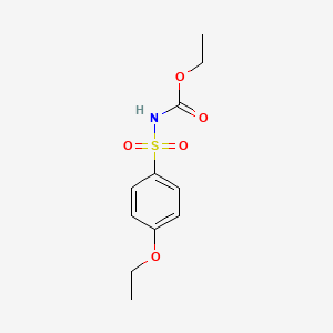 molecular formula C11H15NO5S B5693060 ethyl [(4-ethoxyphenyl)sulfonyl]carbamate 