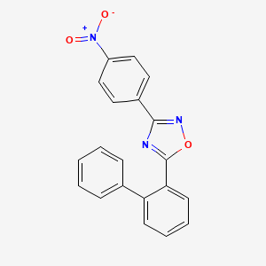 molecular formula C20H13N3O3 B5693066 5-(2-biphenylyl)-3-(4-nitrophenyl)-1,2,4-oxadiazole 