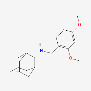 molecular formula C19H27NO2 B5693072 2-adamantyl(2,4-dimethoxybenzyl)amine 