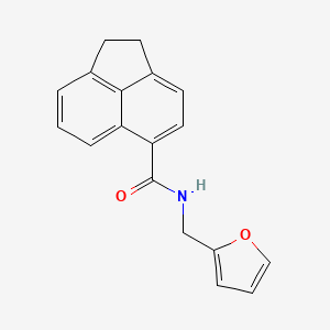 molecular formula C18H15NO2 B5693078 N-(2-furylmethyl)-1,2-dihydro-5-acenaphthylenecarboxamide 