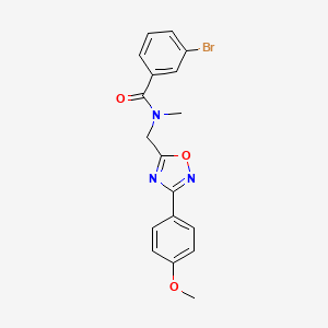 3-bromo-N-{[3-(4-methoxyphenyl)-1,2,4-oxadiazol-5-yl]methyl}-N-methylbenzamide