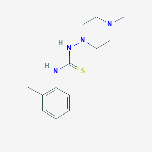 molecular formula C14H22N4S B5693192 N-(2,4-dimethylphenyl)-N'-(4-methyl-1-piperazinyl)thiourea 
