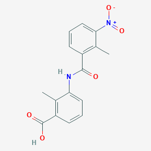 molecular formula C16H14N2O5 B5693200 2-methyl-3-[(2-methyl-3-nitrobenzoyl)amino]benzoic acid 