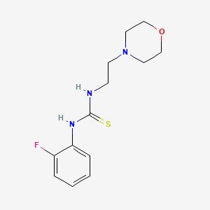 molecular formula C13H18FN3OS B5693205 N-(2-fluorophenyl)-N'-[2-(4-morpholinyl)ethyl]thiourea CAS No. 6551-81-1