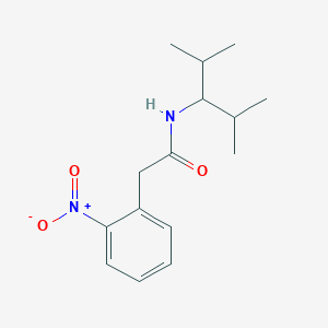 molecular formula C15H22N2O3 B5693262 N-(1-isopropyl-2-methylpropyl)-2-(2-nitrophenyl)acetamide 