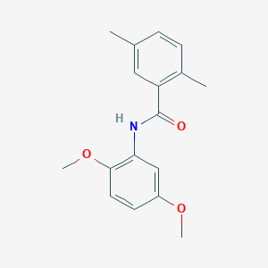 molecular formula C17H19NO3 B5693277 N-(2,5-dimethoxyphenyl)-2,5-dimethylbenzamide 