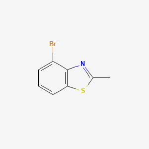 molecular formula C8H6BrNS B569329 4-Bromo-2-methylbenzo[d]thiazole CAS No. 112146-10-8