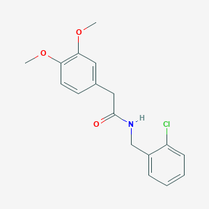 molecular formula C17H18ClNO3 B5693297 N-(2-chlorobenzyl)-2-(3,4-dimethoxyphenyl)acetamide 