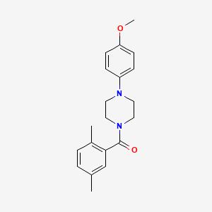 molecular formula C20H24N2O2 B5693311 1-(2,5-dimethylbenzoyl)-4-(4-methoxyphenyl)piperazine 