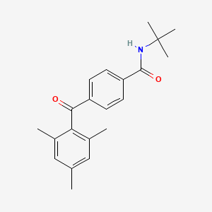 molecular formula C21H25NO2 B5693313 N-(tert-butyl)-4-(mesitylcarbonyl)benzamide 