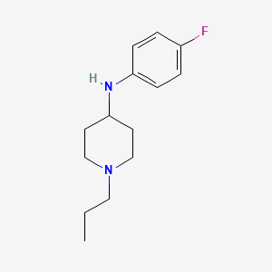 molecular formula C14H21FN2 B5693317 N-(4-fluorophenyl)-1-propyl-4-piperidinamine 