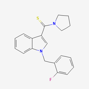 1-(2-fluorobenzyl)-3-(1-pyrrolidinylcarbonothioyl)-1H-indole