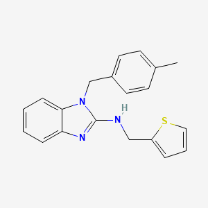 molecular formula C20H19N3S B5693353 1-(4-methylbenzyl)-N-(2-thienylmethyl)-1H-benzimidazol-2-amine 