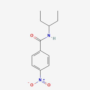molecular formula C12H16N2O3 B5693354 N-(1-ethylpropyl)-4-nitrobenzamide 