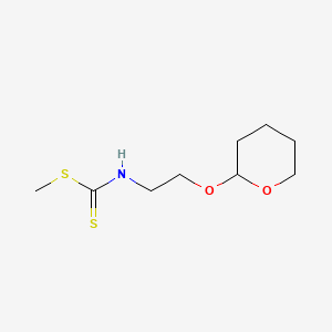 molecular formula C9H17NO2S2 B569338 Methyl (2-((tetrahydro-2H-pyran-2-yl)oxy)ethyl)carbamodithioate CAS No. 88570-65-4