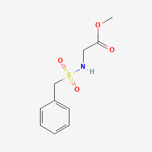 molecular formula C10H13NO4S B5693381 methyl N-(benzylsulfonyl)glycinate 