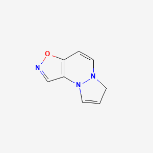 molecular formula C8H7N3O B569339 7H-[1,2]Oxazolo[4,5-c]pyrazolo[1,2-a]pyridazine CAS No. 121014-31-1