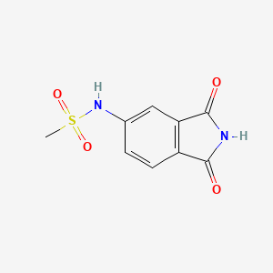 molecular formula C9H8N2O4S B5693391 N-(1,3-dioxo-2,3-dihydro-1H-isoindol-5-yl)methanesulfonamide 