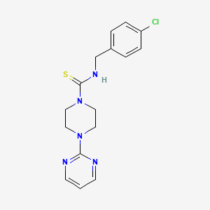 N-(4-chlorobenzyl)-4-(2-pyrimidinyl)-1-piperazinecarbothioamide